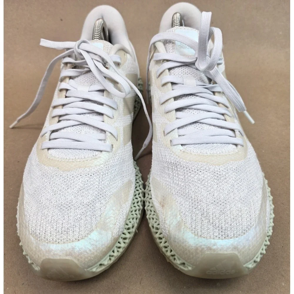 Adidas (Sz 10) Parley x 4D Run 1.0 LTD White Iridescent Running Shoes FW1229